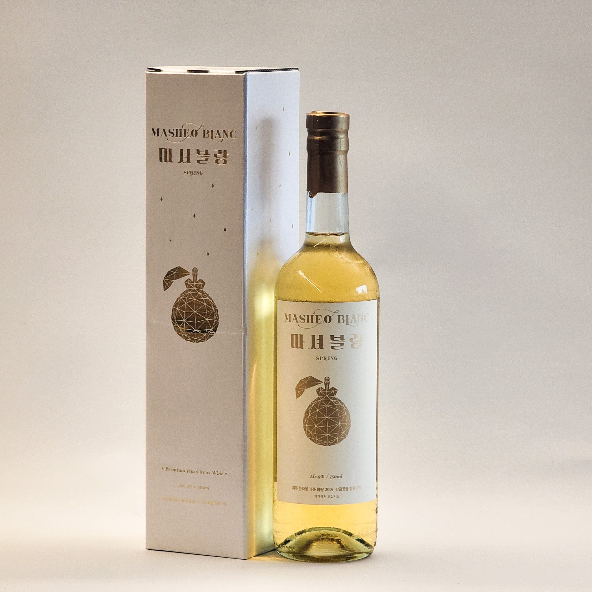 시트러스 마셔블랑 스프링 9도 750ml 제주도 감귤 한라봉 와인