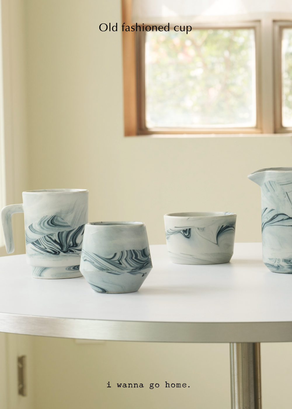 Old fashioned cup (Marble black)
