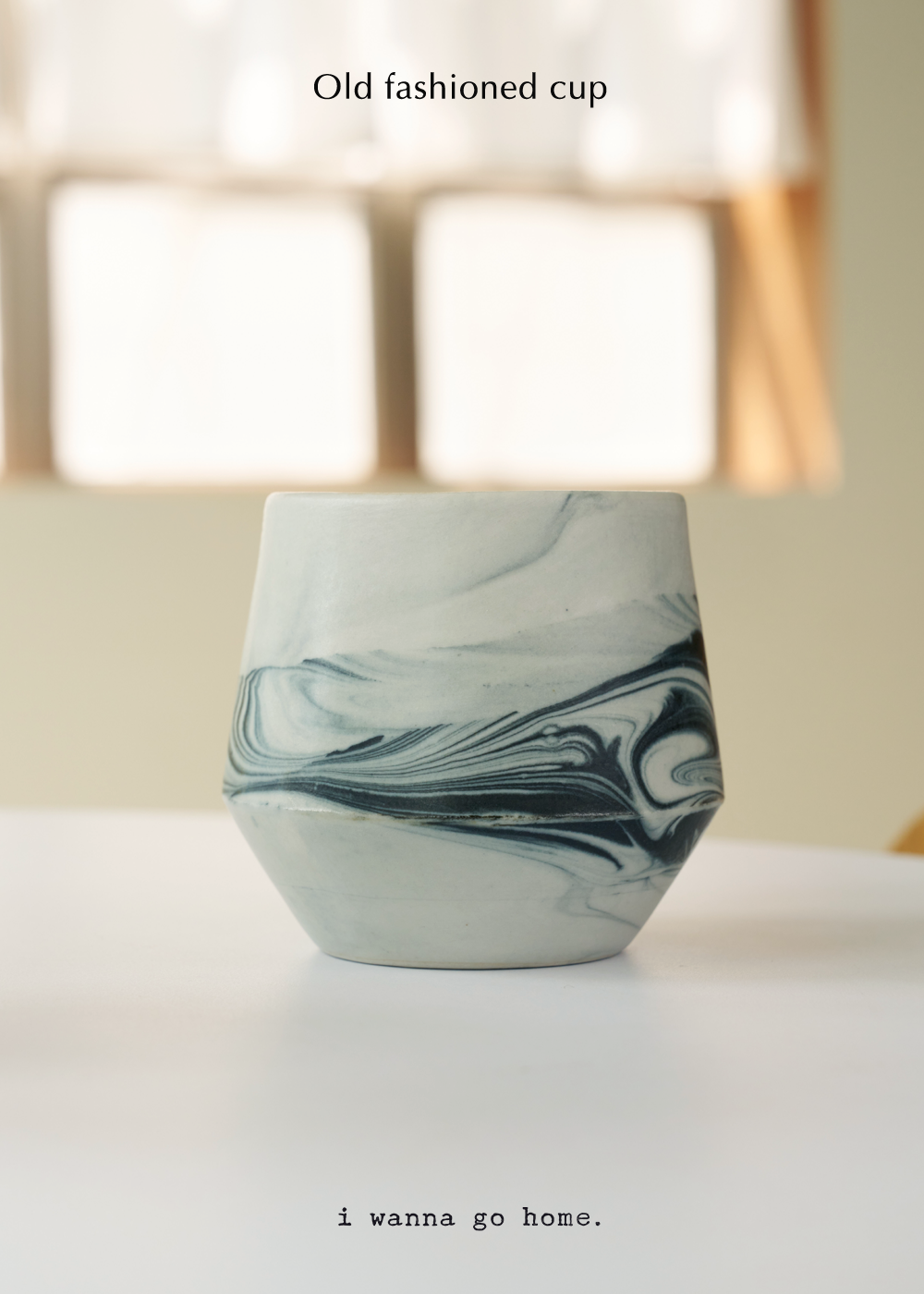 Old fashioned cup (Marble black)