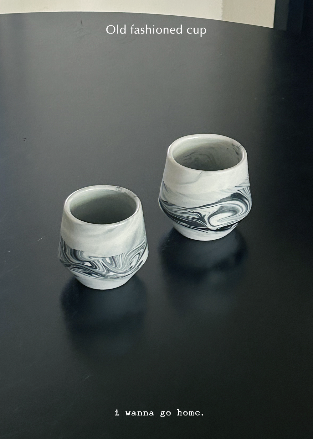 Old fashioned cup (Marble black)