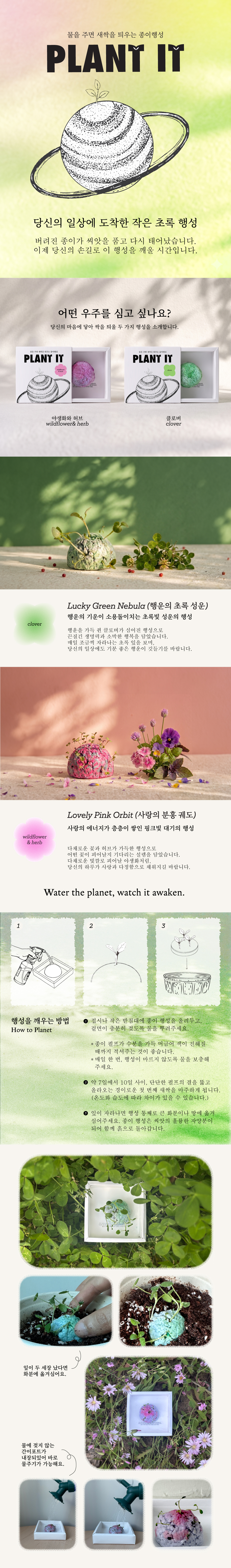 야생화 씨앗 행성 식물 키우기 키트