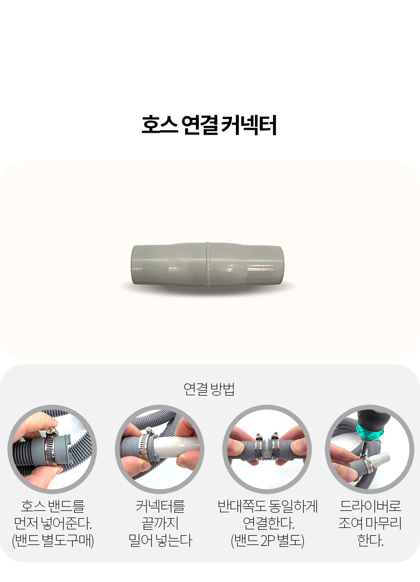 카이저 제빙기 배수호스 2m 피쳐린서 디퍼웰 식기세척기 22mm 배수관 드레인호스
