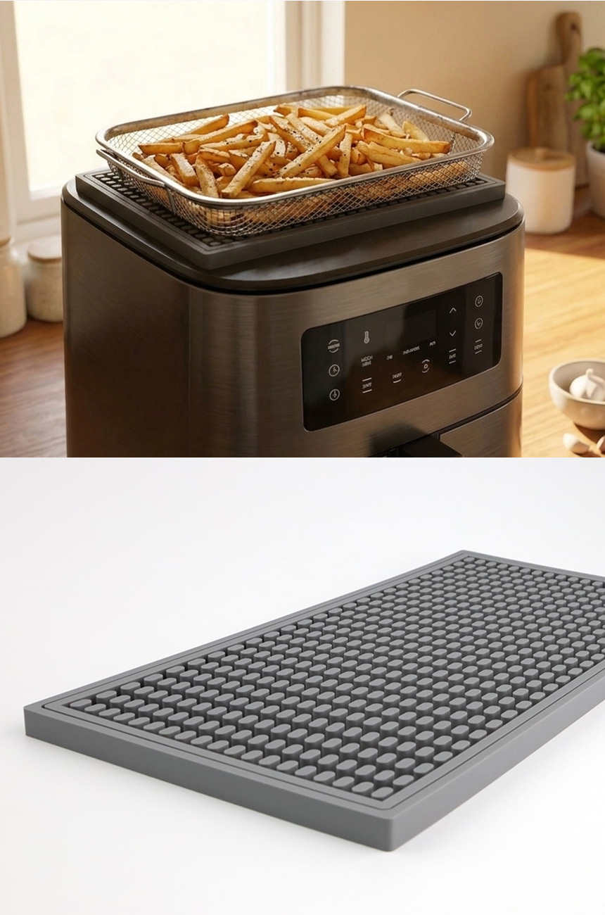 커피머신 진동방지 방진매트 실리콘 논슬립 핸드드립 홈카페 커피 작업매트