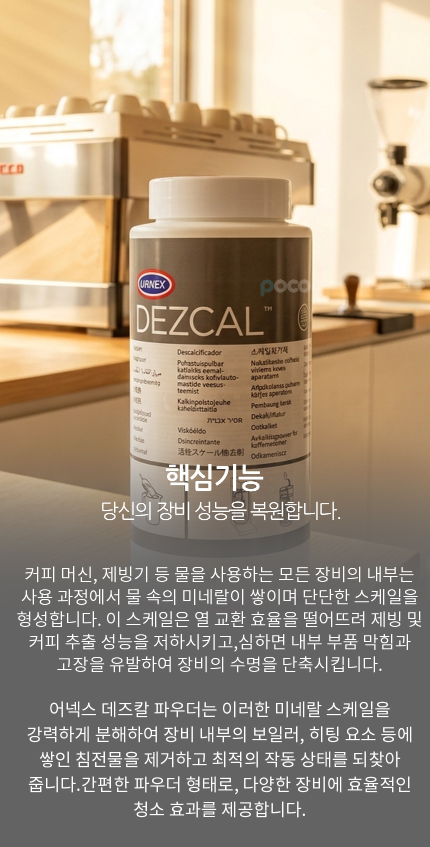 어넥스 데즈칼 디스케일링 세제 업소용 가정용 브레빌 필립스 커피머신 석회제거제 디스케일링