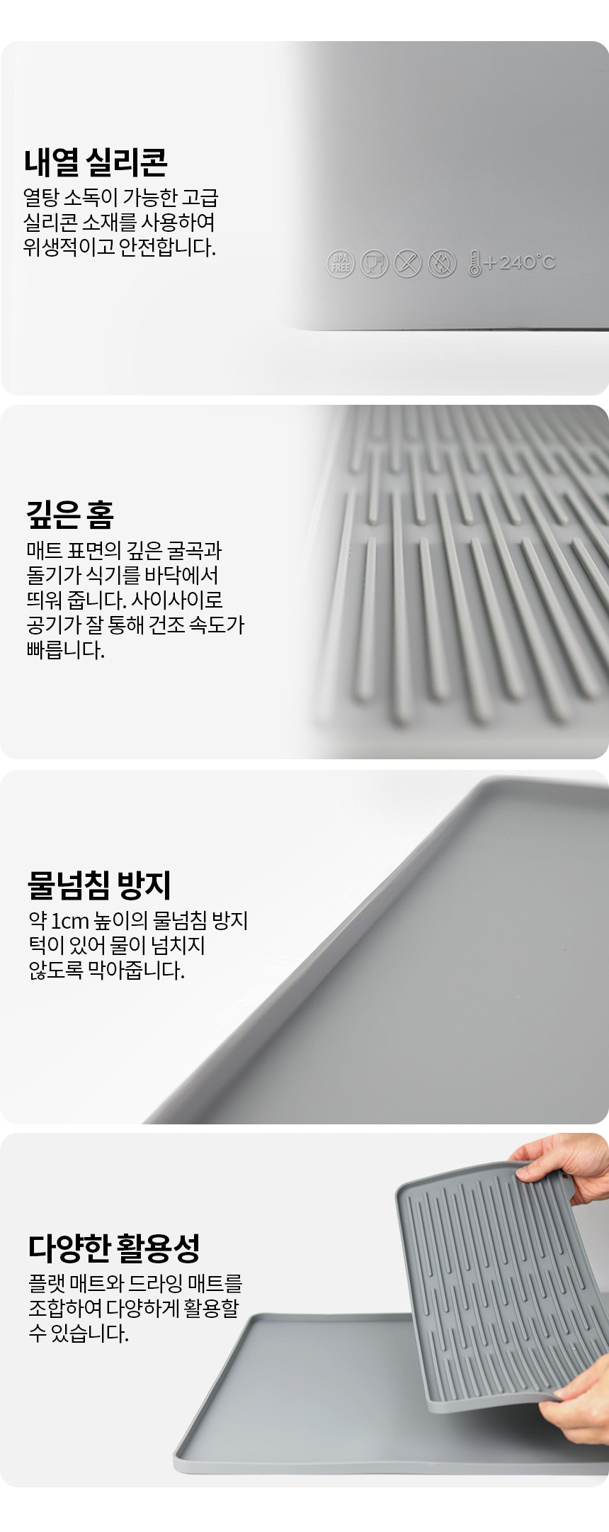 커피머신 실리콘 매트 논슬립 드라잉 매트 브레빌 드롱기 네스프레소 일리 카누 캡슐 받침대