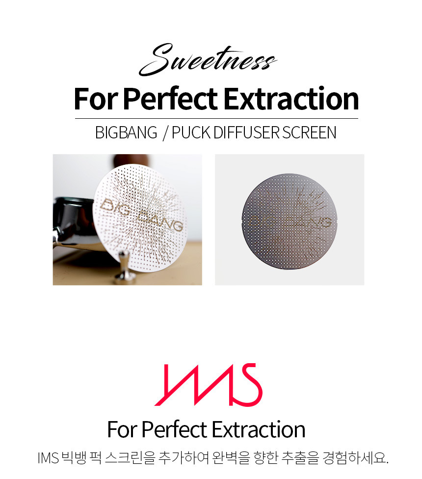 브레빌 IMS 빅뱅 디퓨져 채널링 방지 퍽스크린 필터 54mm DS53.5BB BES 876 870