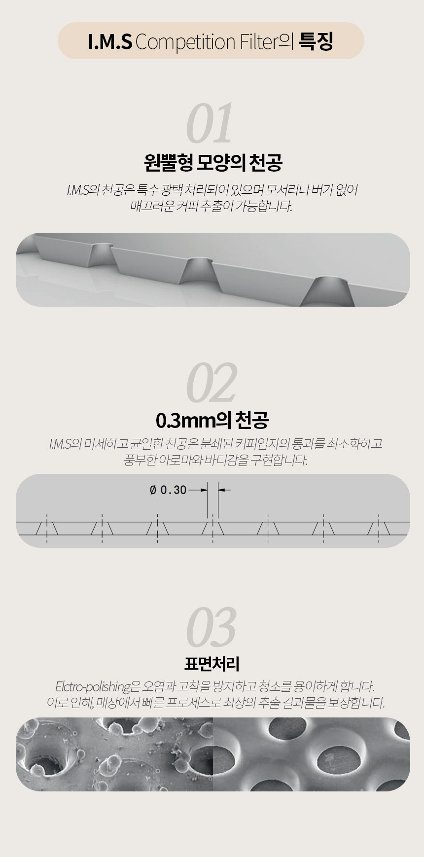 IMS 빅뱅 포터필터 바스켓 브레빌 870 876 54mm 커피머신 B62.5 2TFH25.5BB