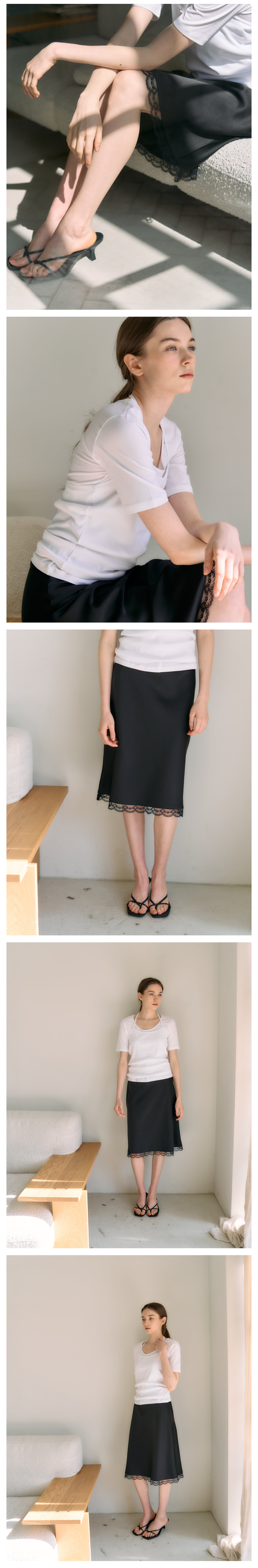 Celia midi Sateen Skirt_3Color