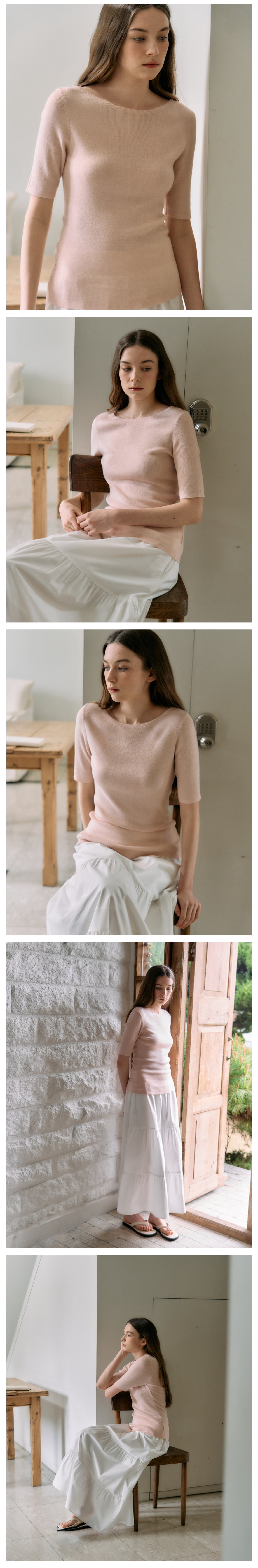 Anouk Half Knit Ts_4Color