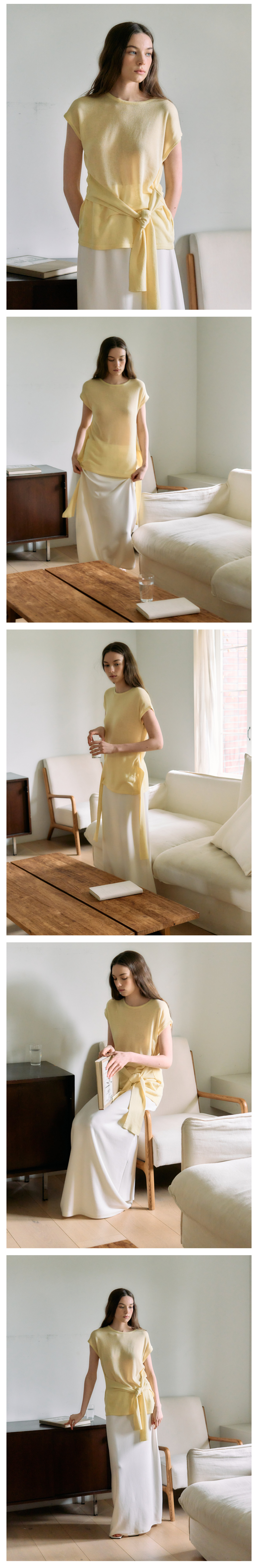 Neris Wrap Knit Half Ts_3Color