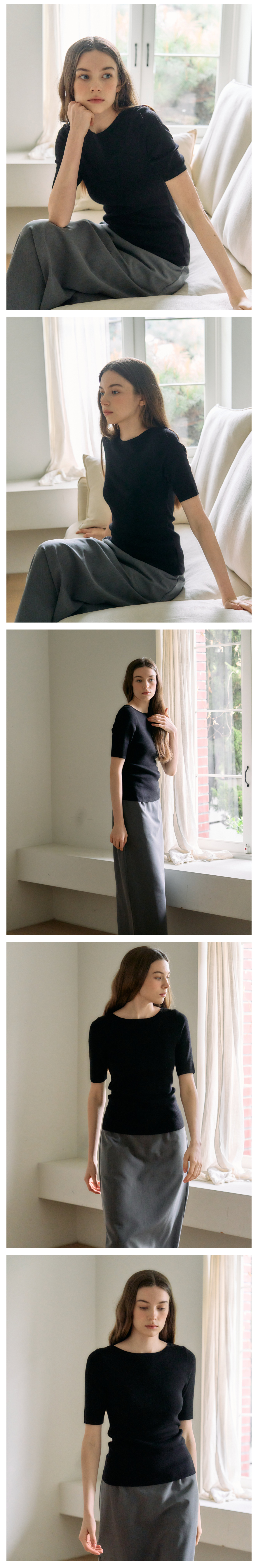 Anouk Half Knit Ts_4Color