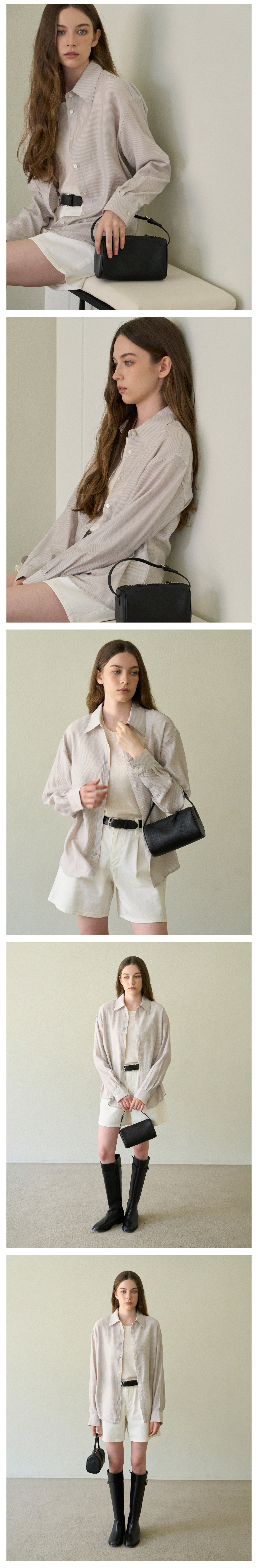 Sheer Stripe Shirts_2Color