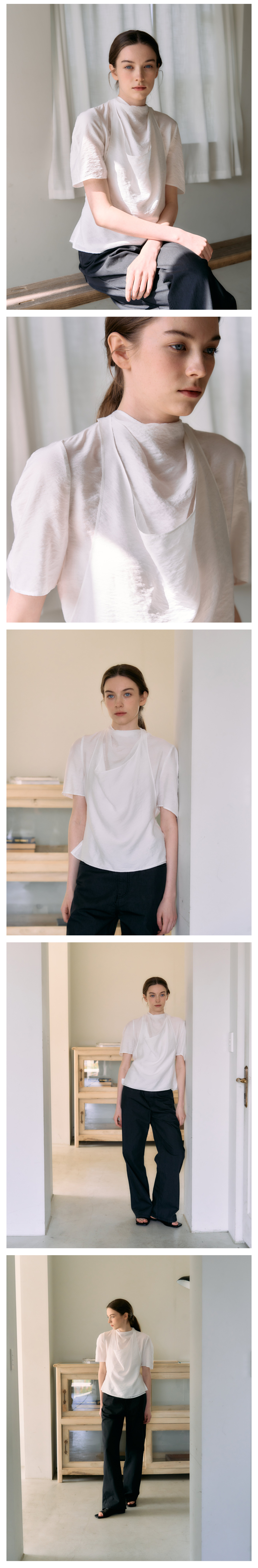 Roraine Mock Neck Blouse_2Color