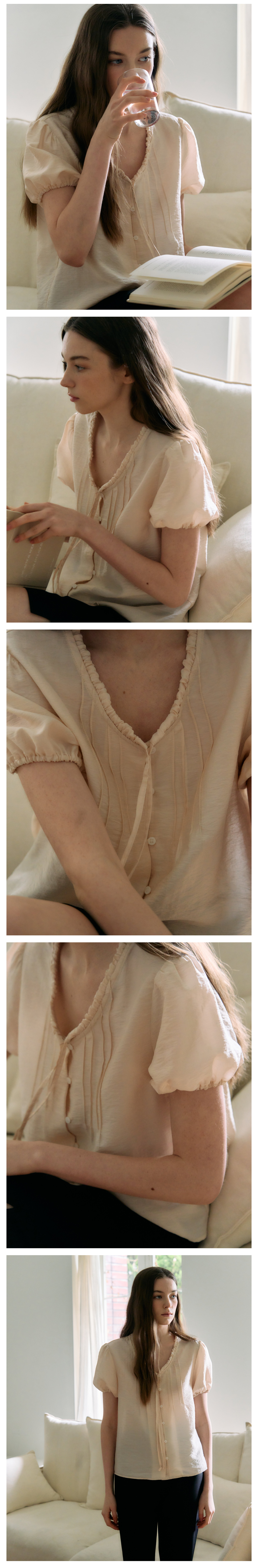 Deline Sheer Blouse_3Color