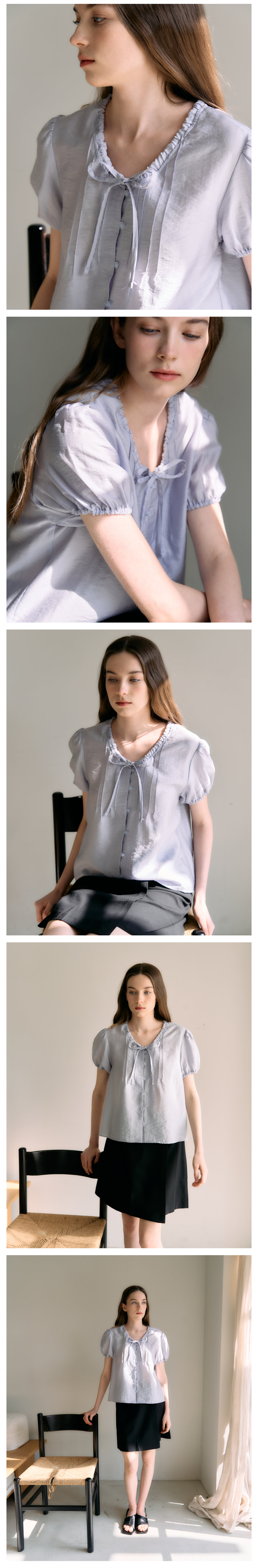 Deline Sheer Blouse_3Color