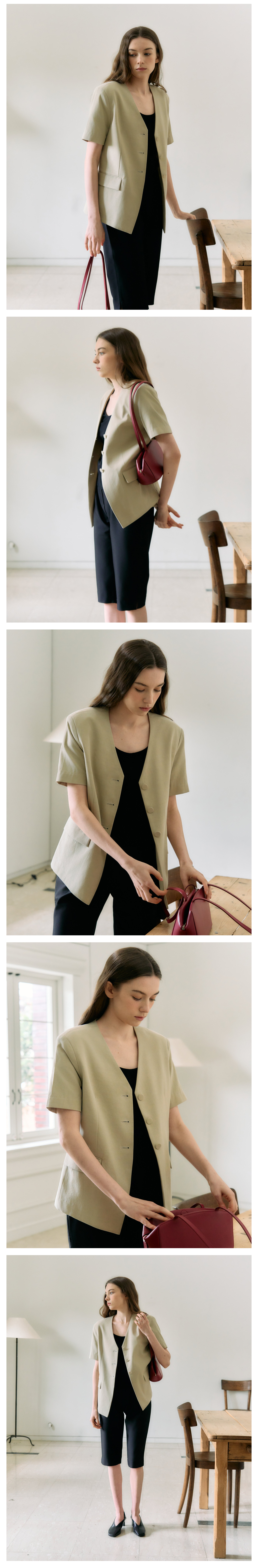 Belin Half Sleeve Jacket_3Color