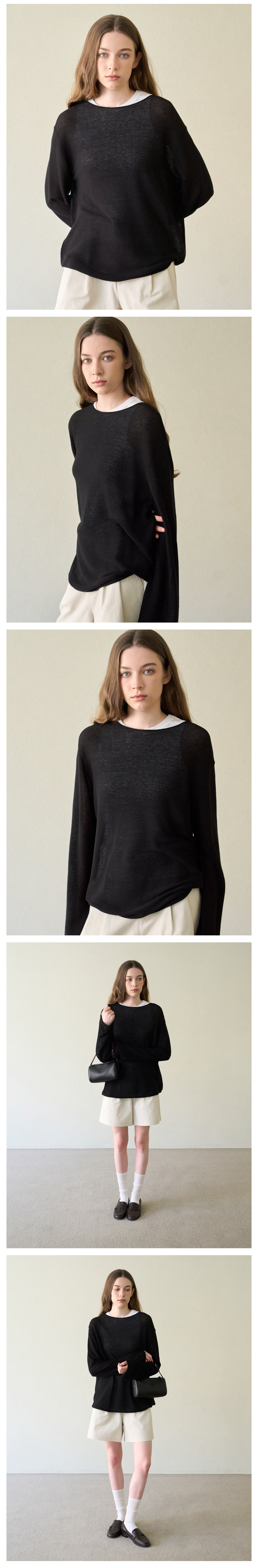Romy Sheer Layer Knit_4Color
