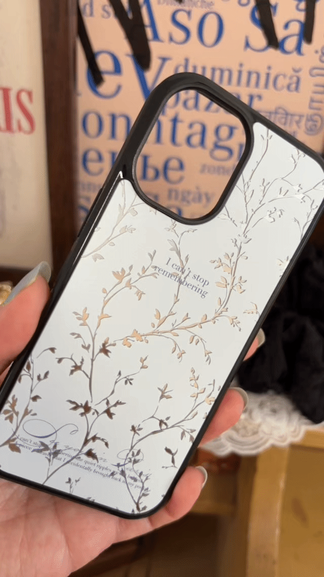 White Remembering MIRROR case