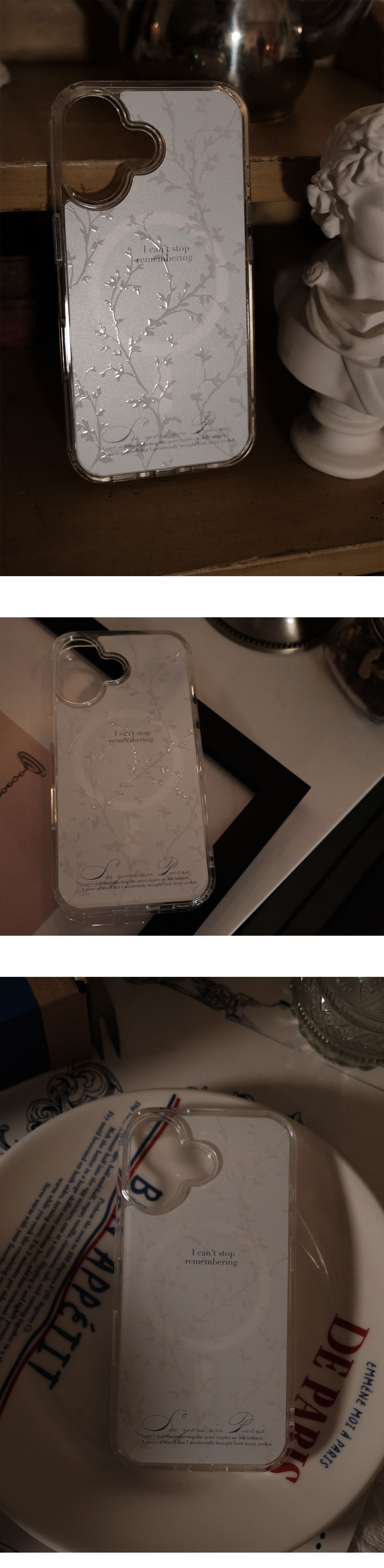White Remembering Magsafe case