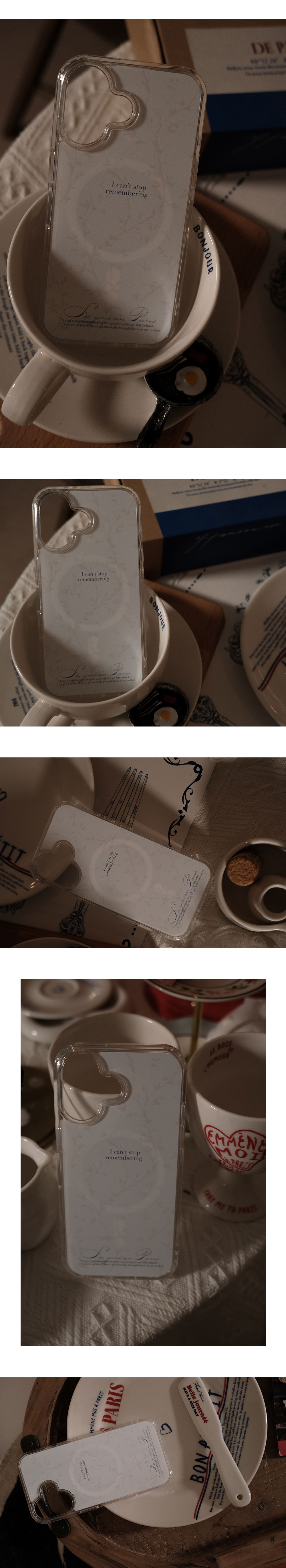 White Remembering Magsafe case