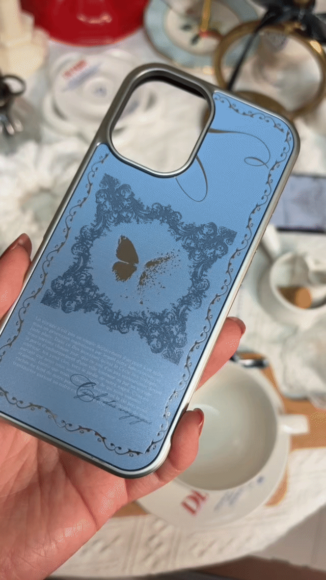 Blue Le Clef de Papillon MIRROR case