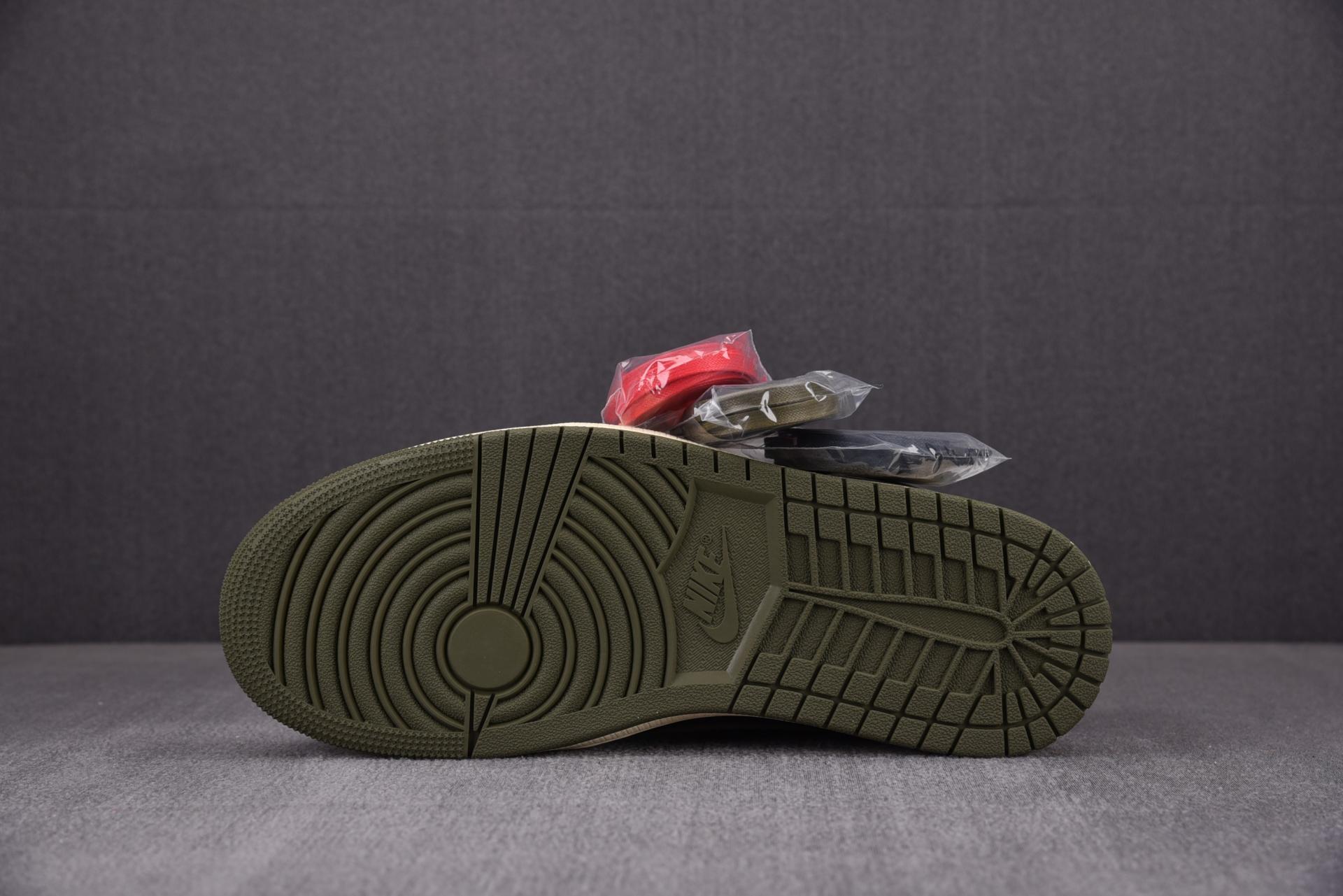 [PK] 2023 NEW 트래비스 스캇 x 에어 조던 1 로우 OG 올리브 (DZ4137-106) 스캇 레플리카