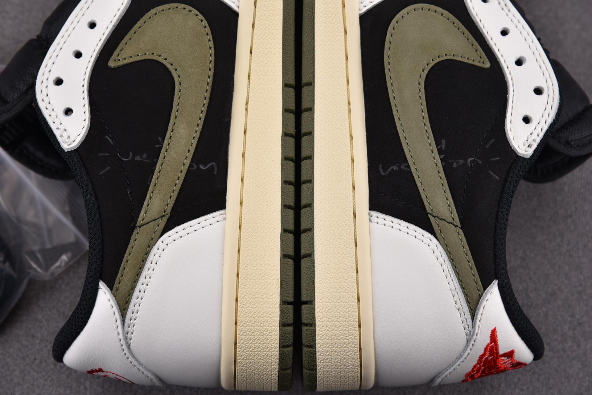 [PK] 2023 NEW 트래비스 스캇 x 에어 조던 1 로우 OG 올리브 (DZ4137-106) 스캇 레플리카