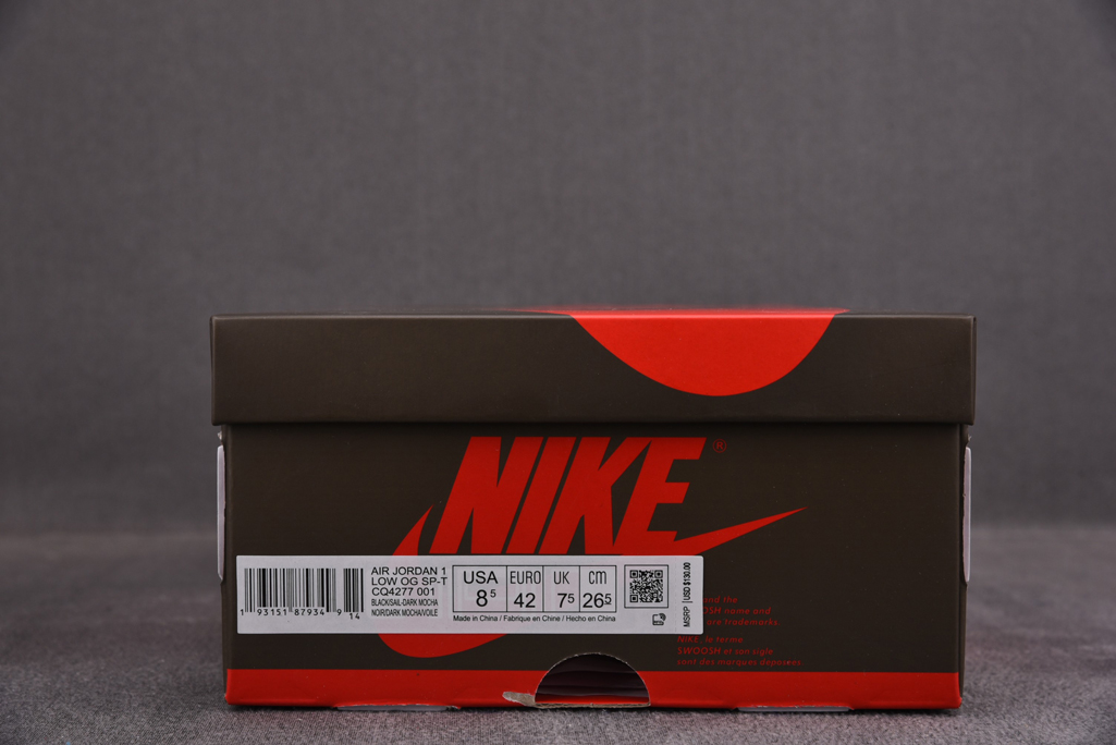 트래비스 스캇 X 에어 조던 1 로우 모카