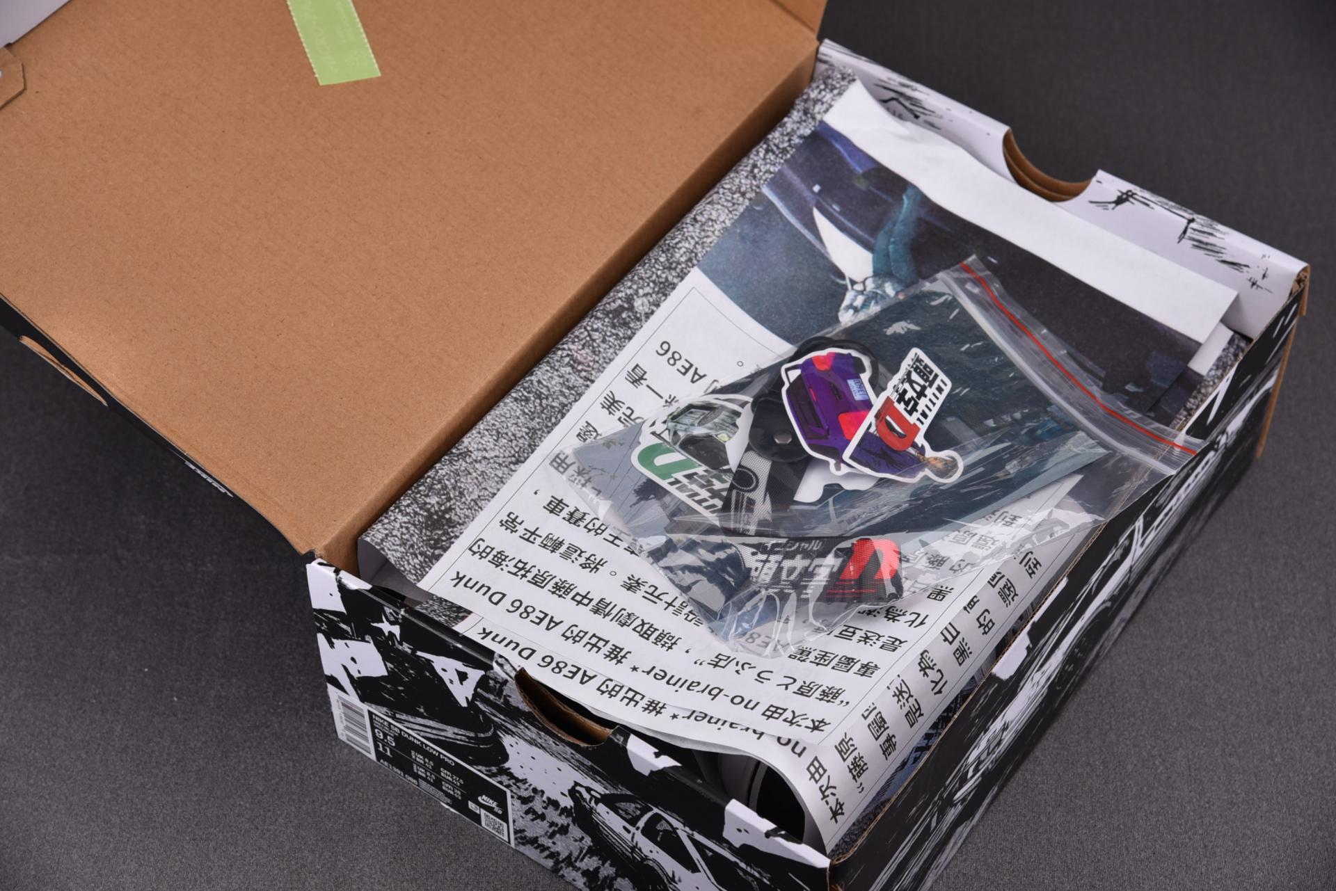 [NEW] 이니셜D AE86 no-brainer*  X 나이키 덩크 로우 커스텀 (스티커,박스) , 이니셜디 덩크 , 이니셜디 덩크