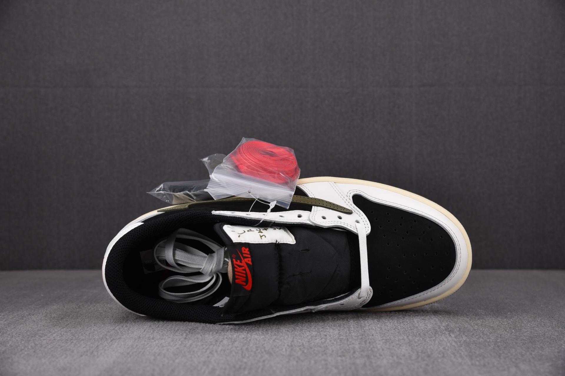 [PK] 2023 NEW 트래비스 스캇 x 에어 조던 1 로우 OG 올리브 (DZ4137-106) 스캇 레플리카