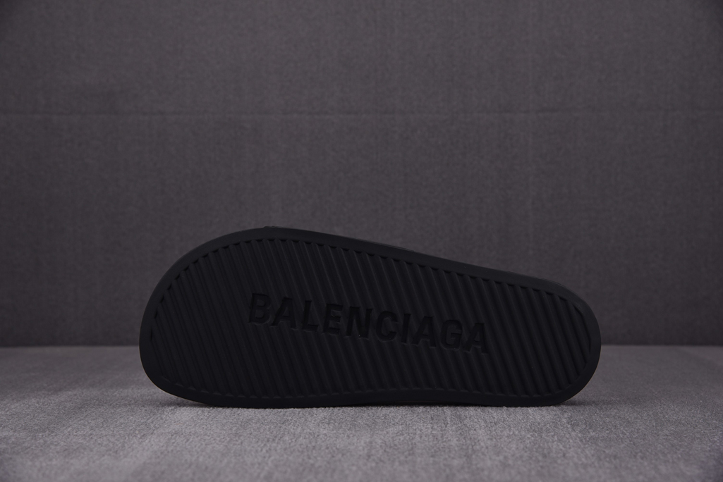 [I8] 발렌시아가 풀 슬라이드 샌들 블랙 그린 (565826W1S811030),발렌시아가 슬리퍼 정품급,발렌시아가 슬리퍼 레플,발렌 슬리퍼 레플,발렌시아가 슬리퍼 미러급