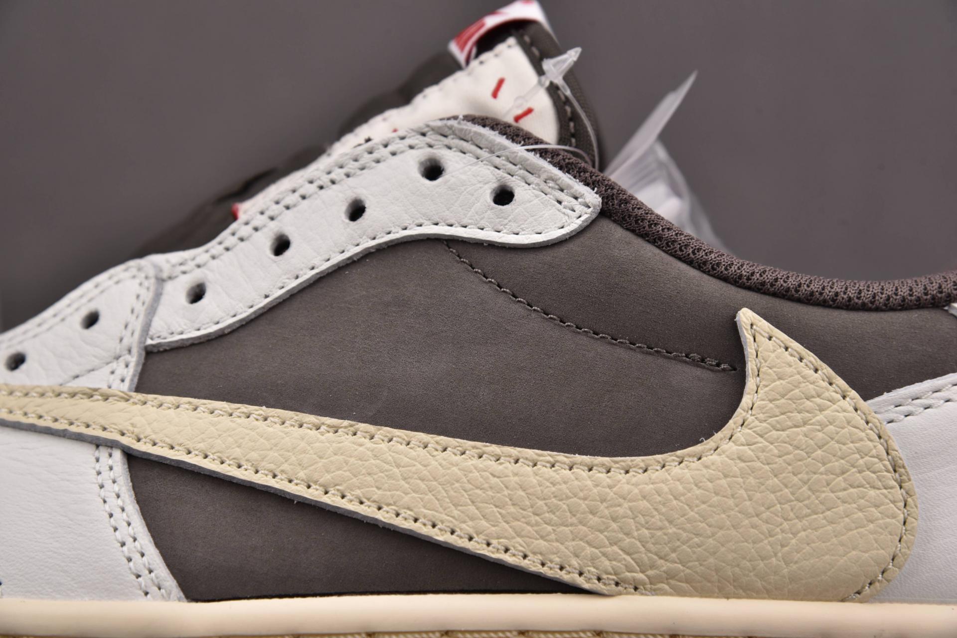 PKnew2023] 트래비스 스캇 x 에어 조던 1 로우 세일 앤 리저락 (DM7866-162),ljr 조던,ljr 에어조던1,리버스모카,ljr조던,ljr스캇,pk스캇,pk조던,og스캇,og조던