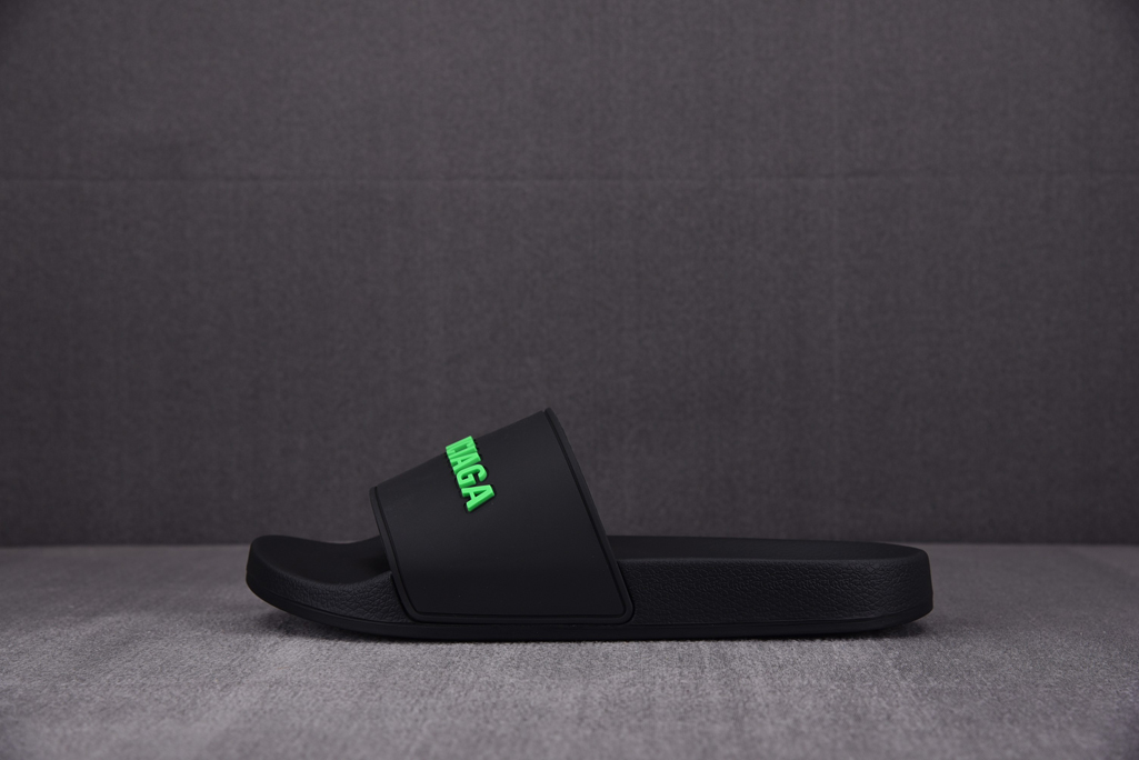 [I8] 발렌시아가 풀 슬라이드 샌들 블랙 그린 (565826W1S811030),발렌시아가 슬리퍼 정품급,발렌시아가 슬리퍼 레플,발렌 슬리퍼 레플,발렌시아가 슬리퍼 미러급