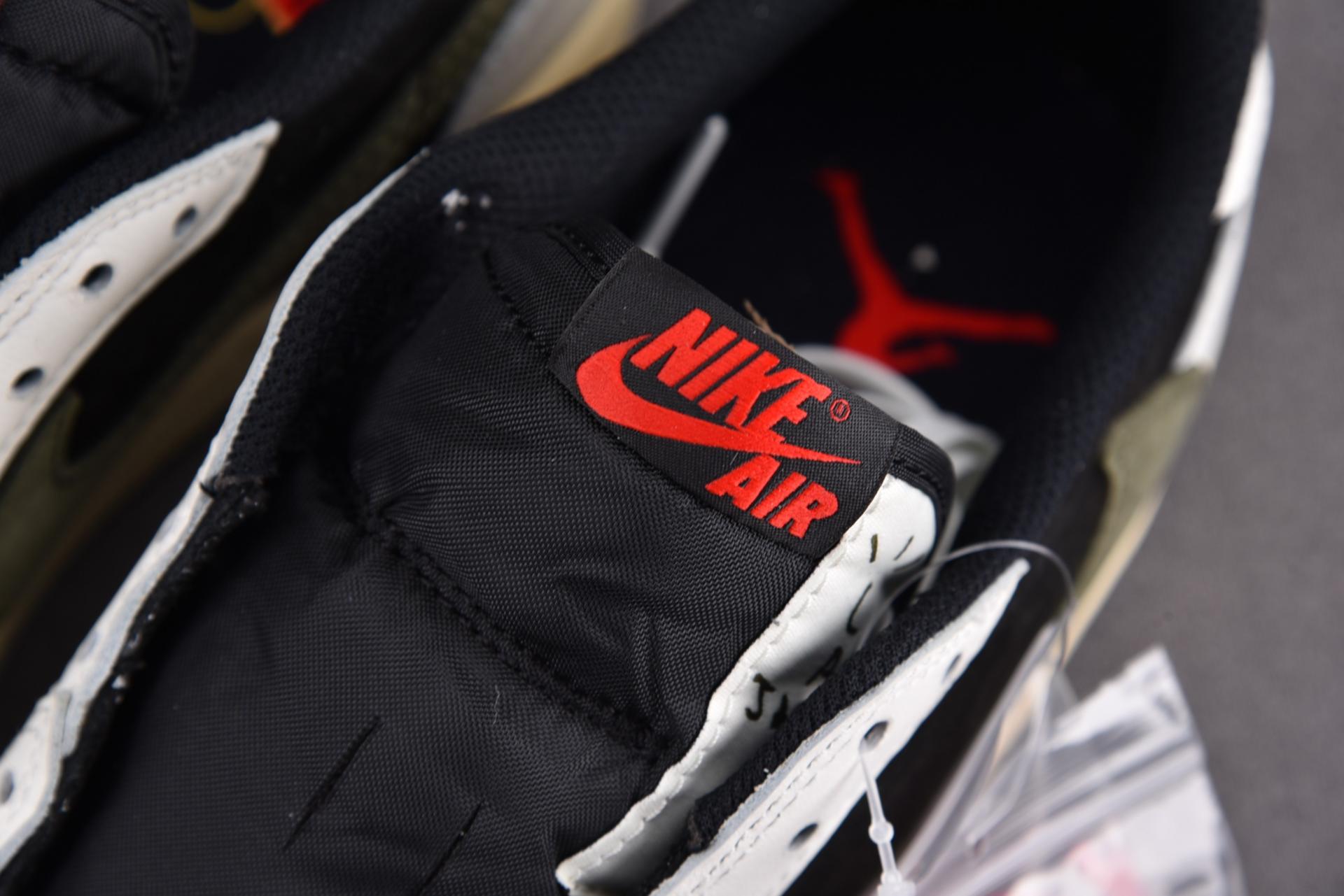 [LJR] 2023 NEW 트래비스 스캇 x 에어 조던 1 로우 OG 올리브 (DZ4137-106) 스캇 레플리카