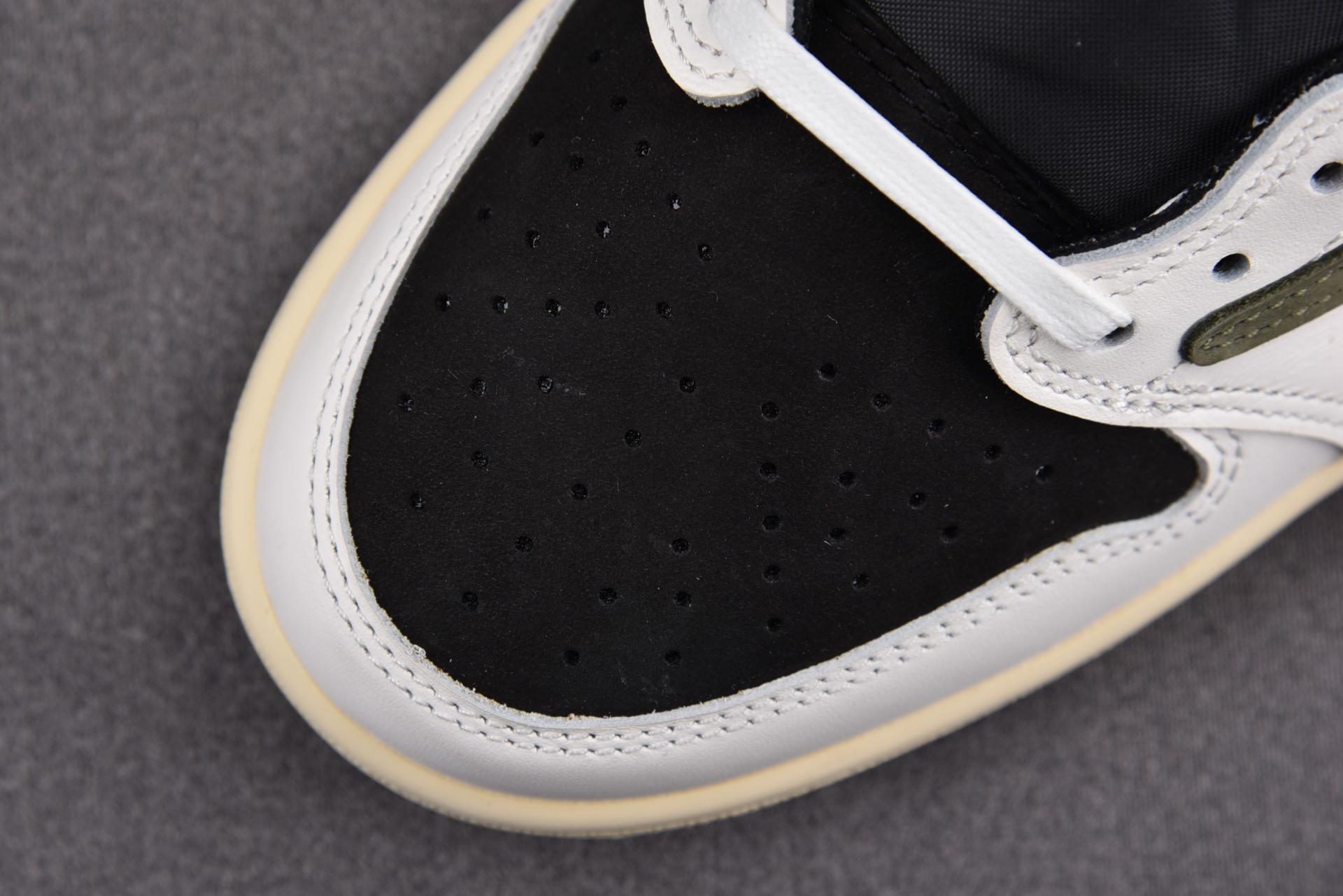 [LJR] 2023 NEW 트래비스 스캇 x 에어 조던 1 로우 OG 올리브 (DZ4137-106) 스캇 레플리카