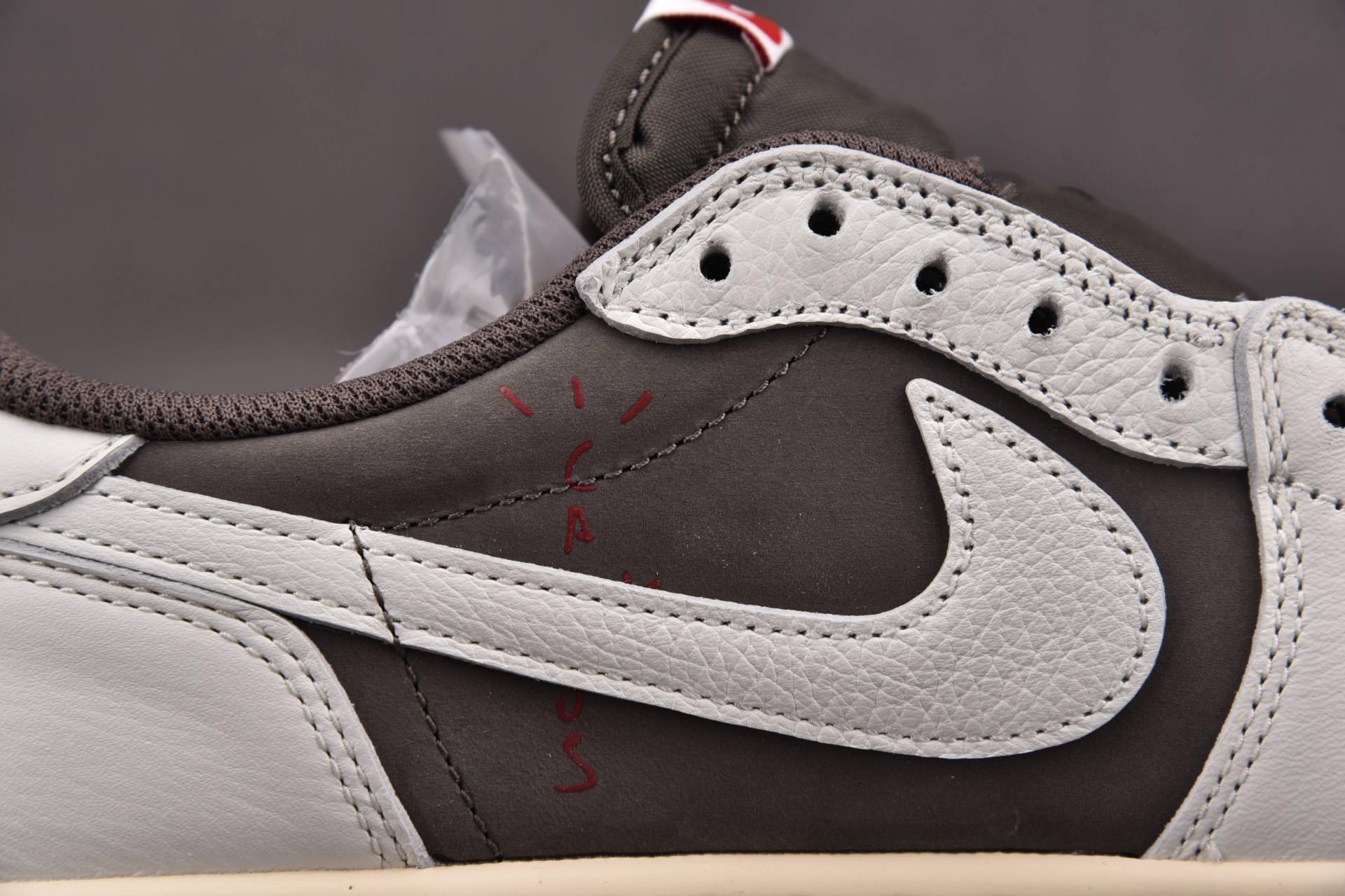 PKnew2023] 트래비스 스캇 x 에어 조던 1 로우 세일 앤 리저락 (DM7866-162),ljr 조던,ljr 에어조던1,리버스모카,ljr조던,ljr스캇,pk스캇,pk조던,og스캇,og조던