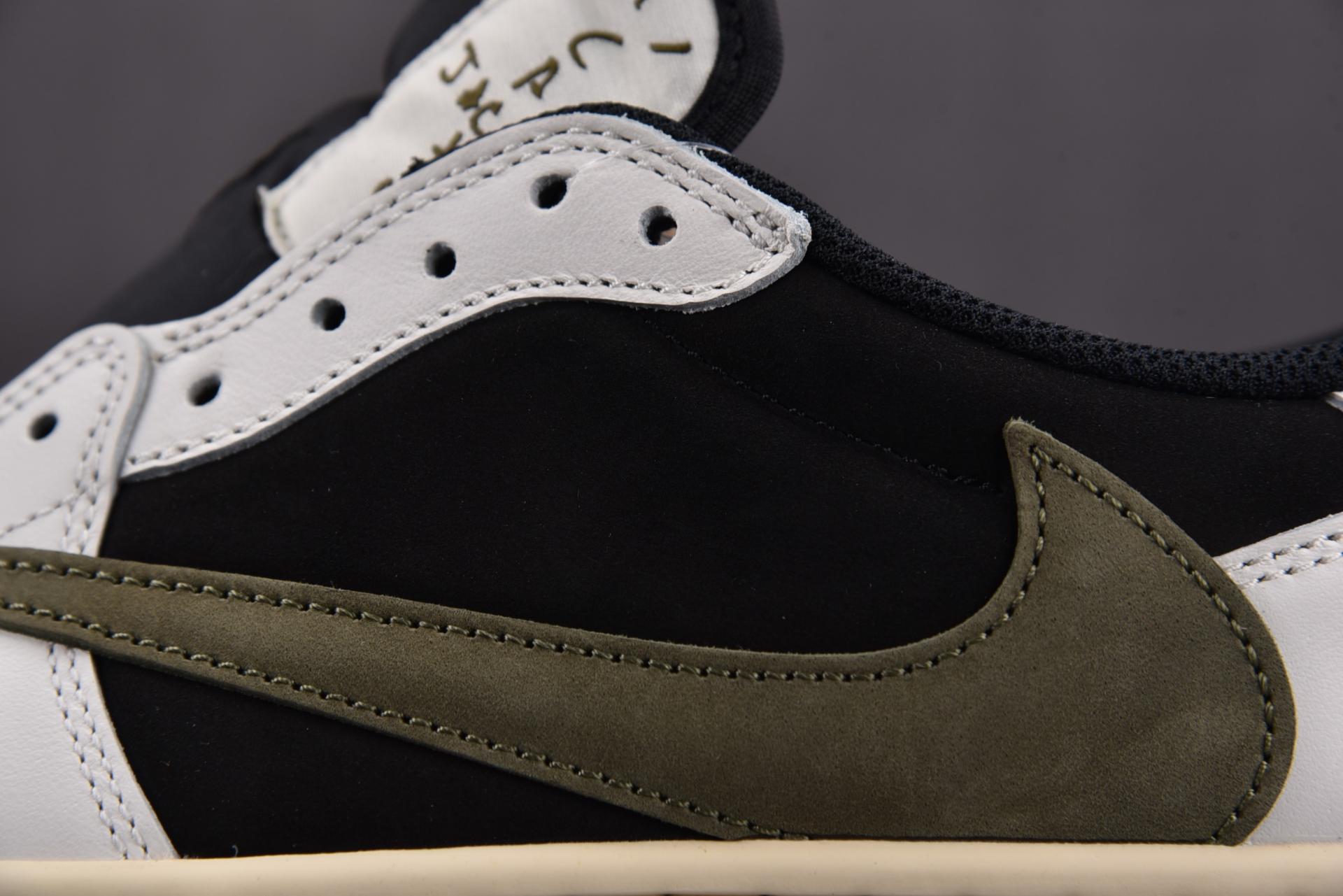 [PK] 2023 NEW 트래비스 스캇 x 에어 조던 1 로우 OG 올리브 (DZ4137-106) 스캇 레플리카