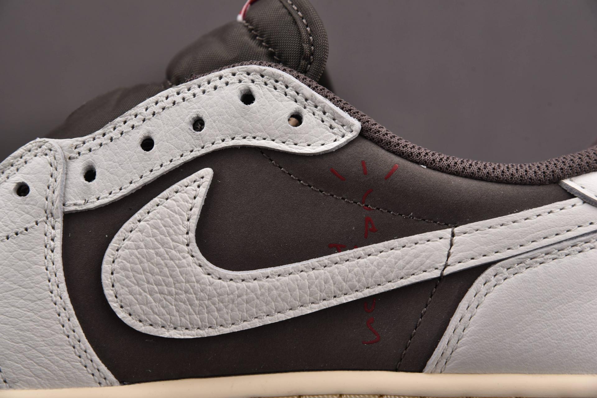 PKnew2023] 트래비스 스캇 x 에어 조던 1 로우 세일 앤 리저락 (DM7866-162),ljr 조던,ljr 에어조던1,리버스모카,ljr조던,ljr스캇,pk스캇,pk조던,og스캇,og조던