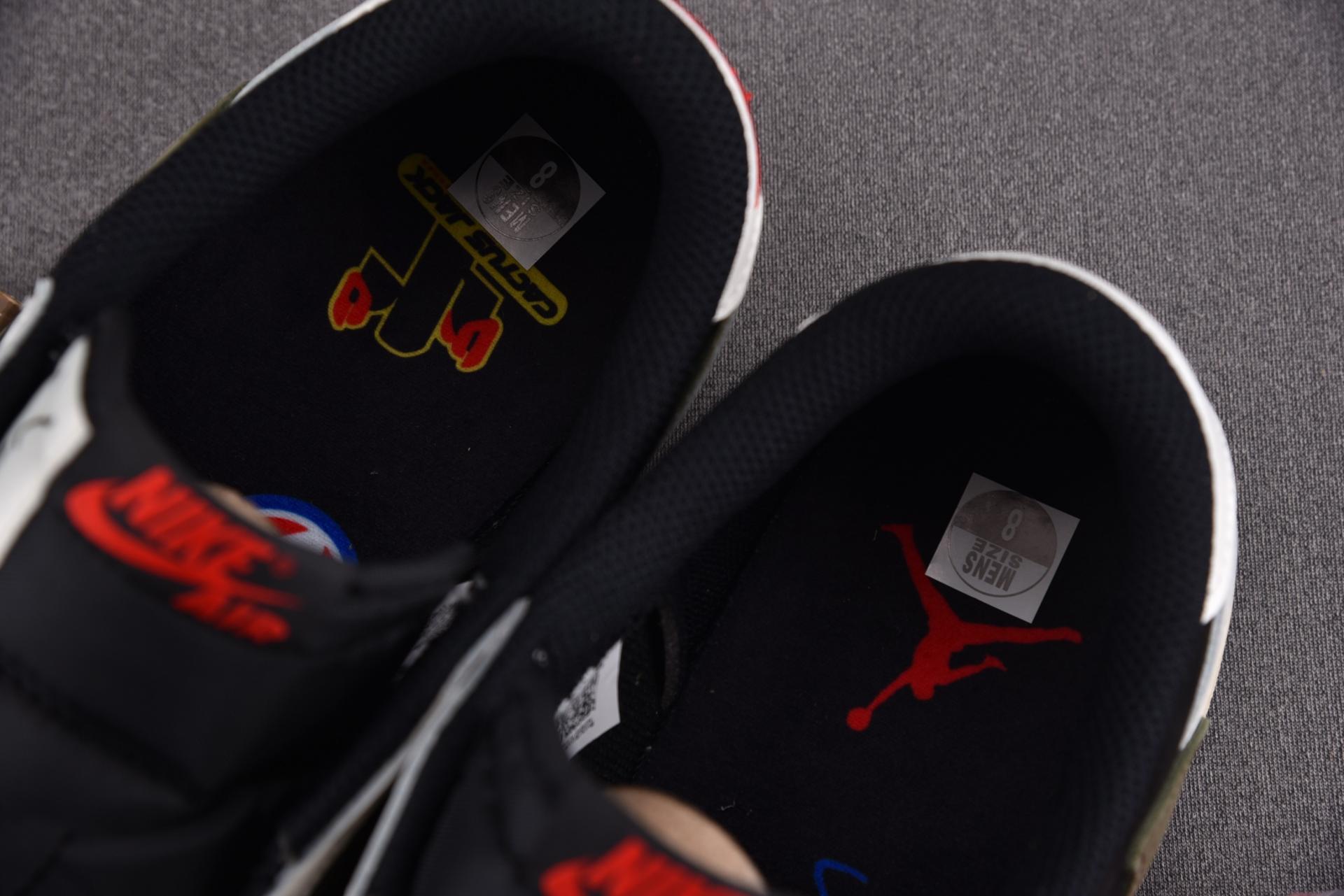 [PK] 2023 NEW 트래비스 스캇 x 에어 조던 1 로우 OG 올리브 (DZ4137-106) 스캇 레플리카