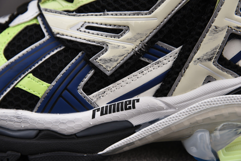 발렌시아가 러너 스니커즈 그레이 그린 블루