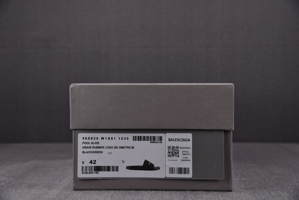[I8] 발렌시아가 풀 슬라이드 샌들 블랙 그린 (565826W1S811030),발렌시아가 슬리퍼 정품급,발렌시아가 슬리퍼 레플,발렌 슬리퍼 레플,발렌시아가 슬리퍼 미러급