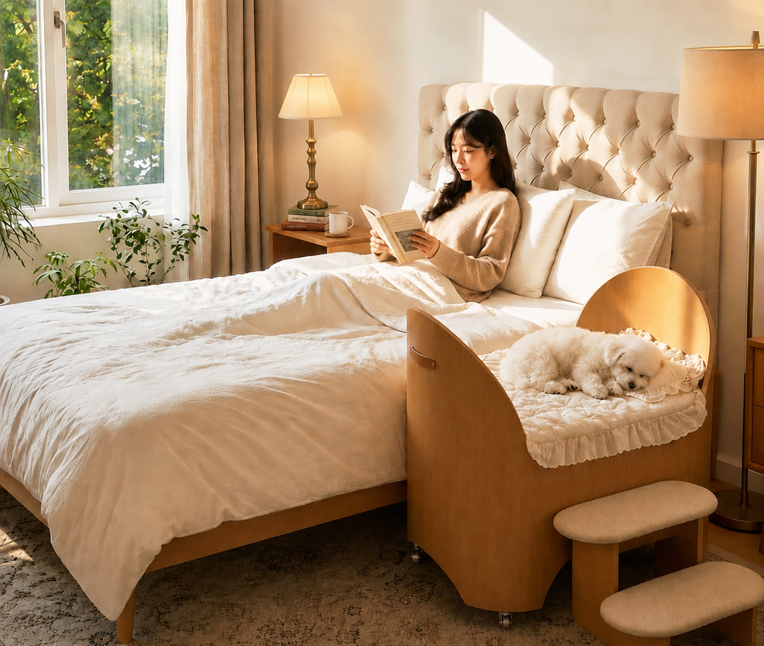 [ d.near × uno ] BOA bed I natural