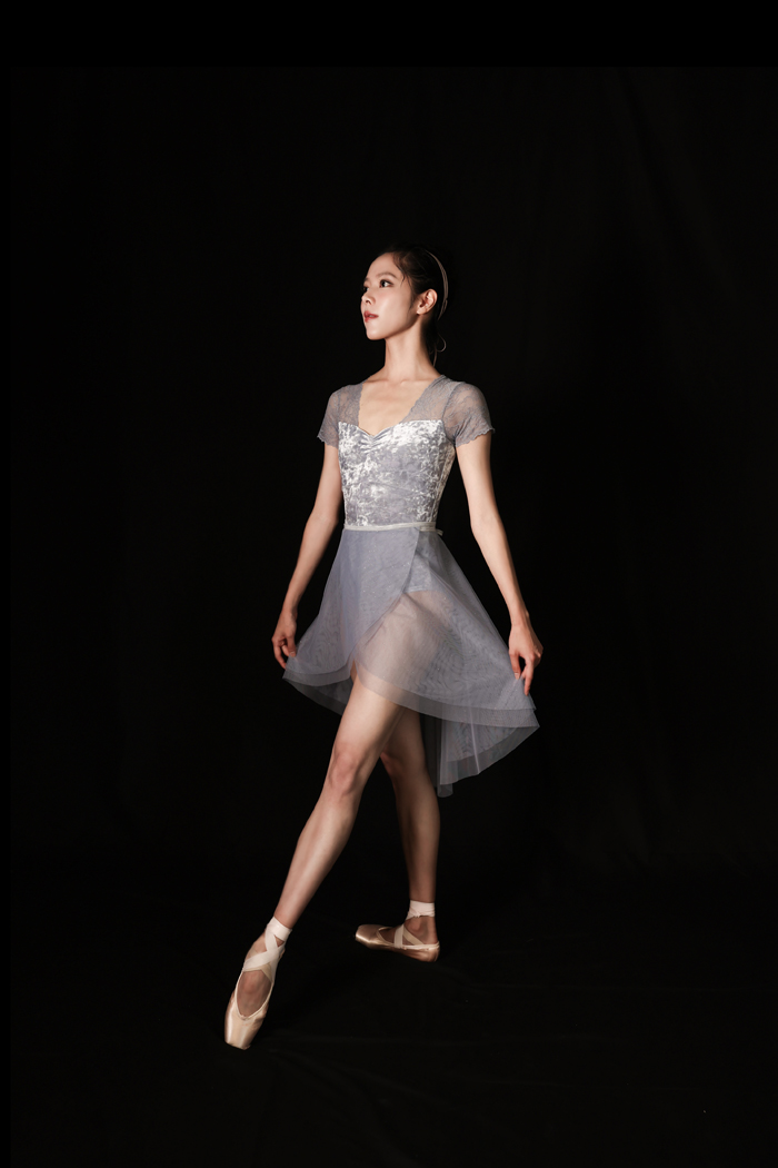 Clare Leotard velvet_더스티 블루 13