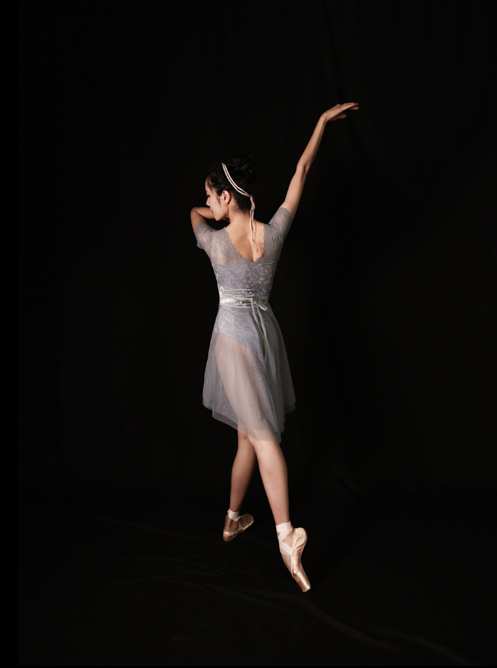 Clare Leotard velvet_더스티 블루 7