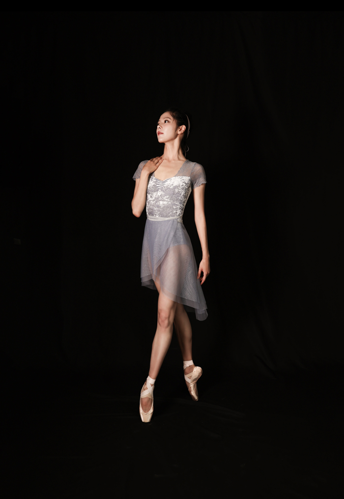 Clare Leotard velvet_더스티 블루 11