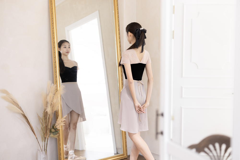 베이지 랩 스커트 8