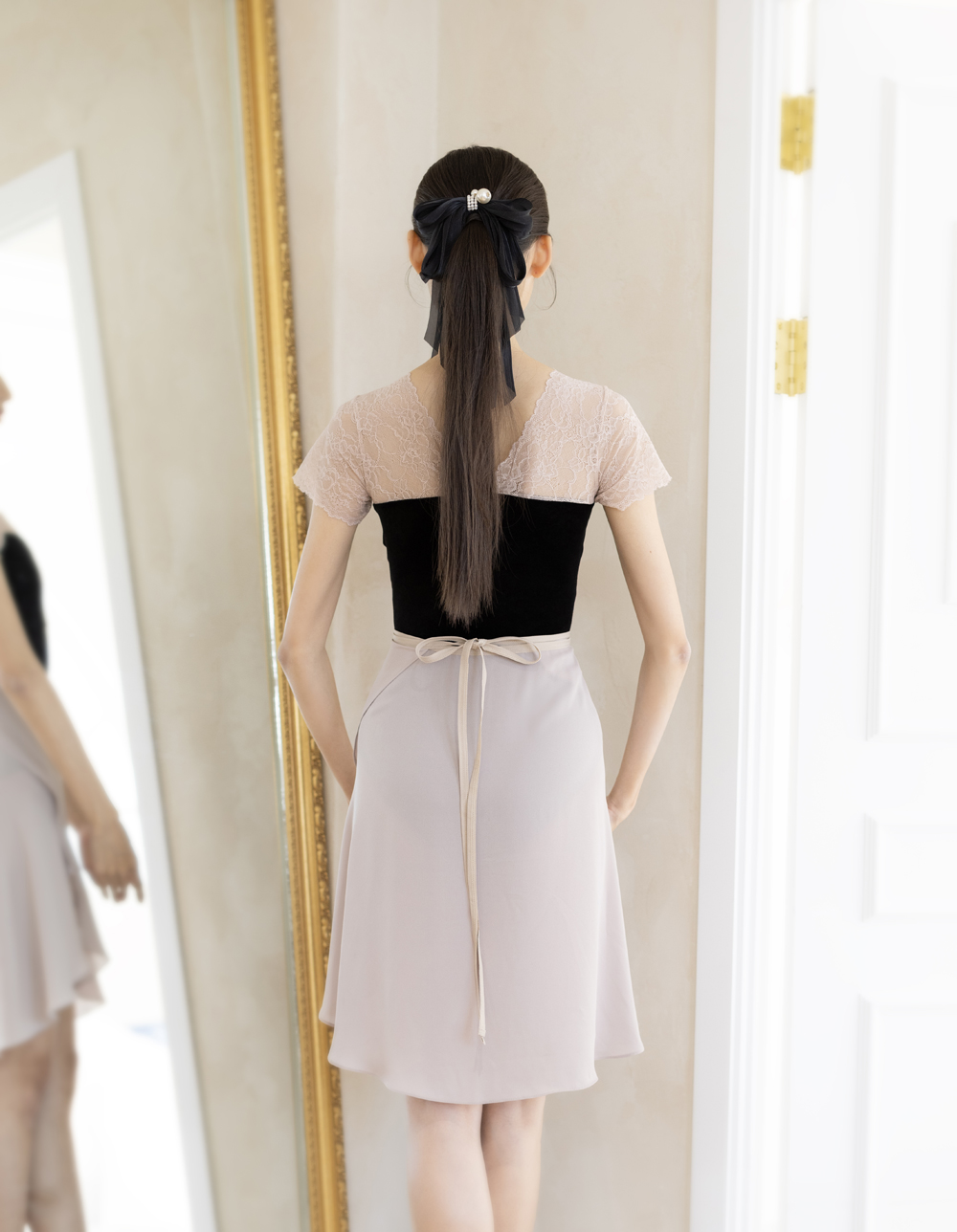 베이지 랩 스커트 11