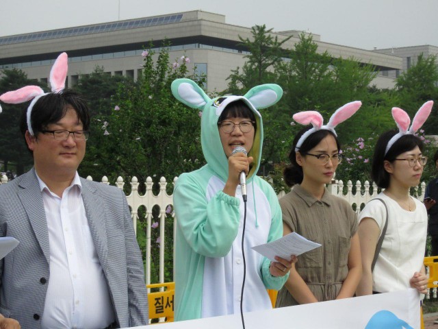 환경운동연합 물순환팀 신재은 팀장이 발언하고 있다. ©환경운동연합