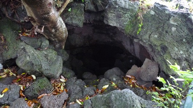 큰넓궤(서귀포시 안덕면 동광리 산90번지 일대) 큰넓궤는 제주4.3당시 동광리 주민들이 2개월 가량 집단적으로 은신생활을 했던 곳이다. 1948년 11월 중순 중산간 마을에 대한 초토화 작전이 시행된 이후 주민들은 야산을 흩어져 숨어 있다가 이곳으로 들어왔다. 그러나 40여일 후 토벌대의 집요한 추적 끝에 발각되었다. 주민들은 한라산을 바라보며 무작정 산으로 들어갔으나 인근 볼레오름 지경에서 토벌대에 총살되거나, 상포된 후 정방폭포나 그 인근에서 학살됐다.ⓒ김은숙