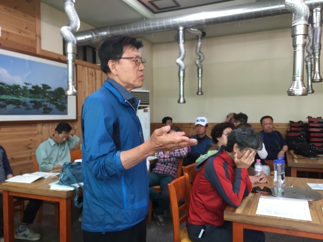 간담회에서 발언하는 이태규 낙동강사랑보존회 회장 ⓒ환경운동연합